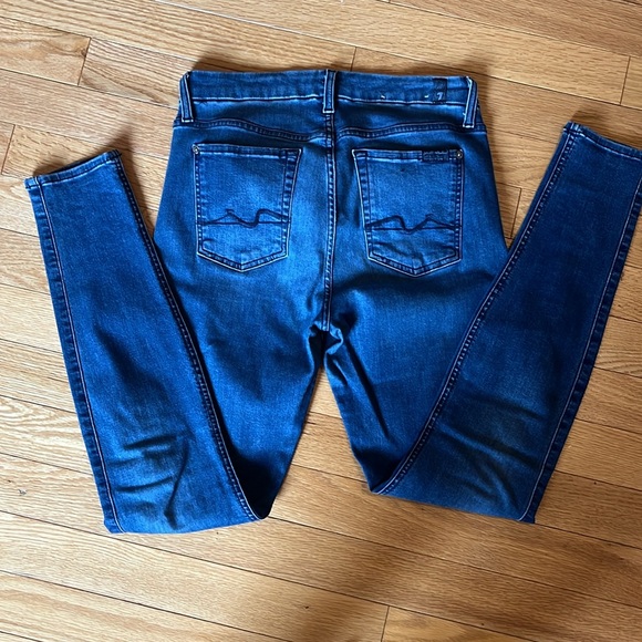 7 for all man kind ankle skinny jeans - Picture 5 of 6